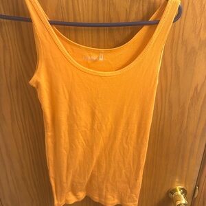 Caslons women orange tank top size large
